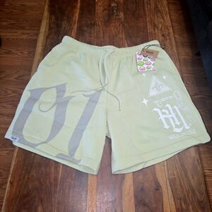 Highly UNDRTD (Under Rated) Pastel Green  Men's Shorts